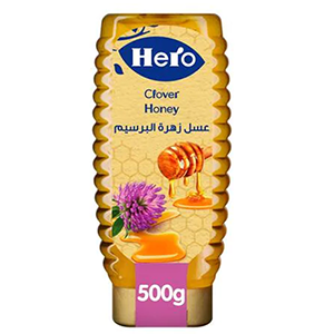 هيرو عسل زهرة البرسيم سكويز - 450 جم