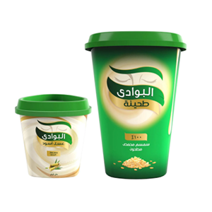 طحينة البوادي - 480جم + عسل أسود - 350جم